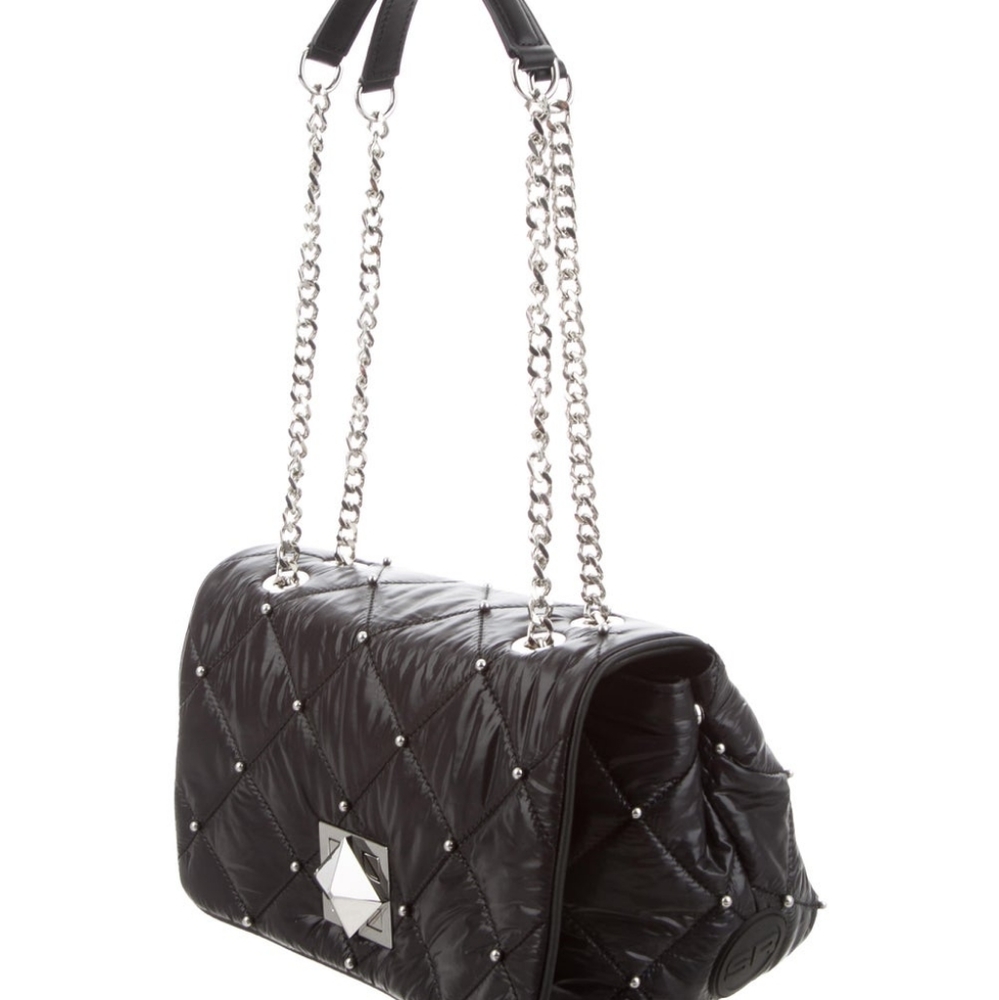 Black Quilted Medium Shoulder Bag